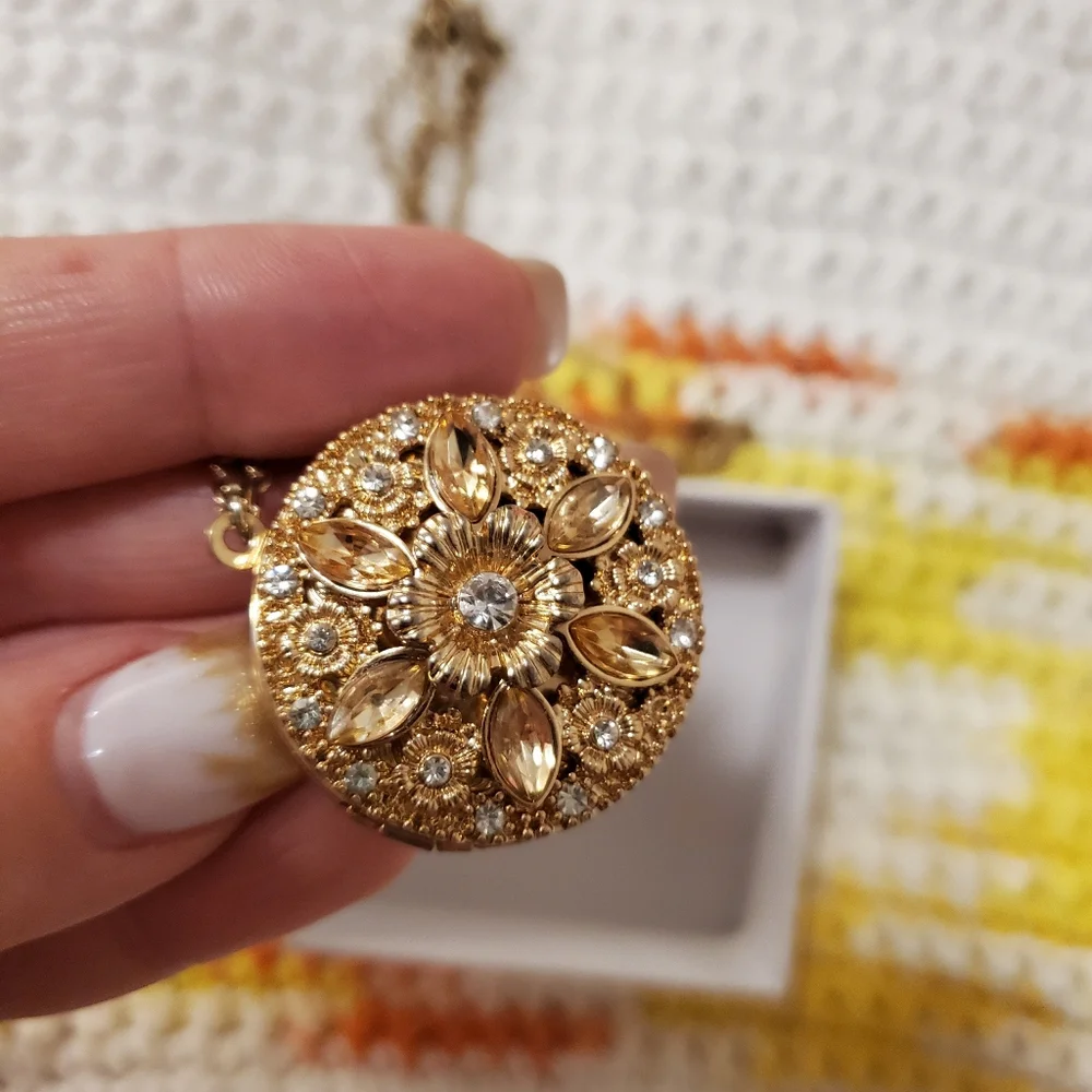 Beautiful Large Round Locket - Picture 2 of 5